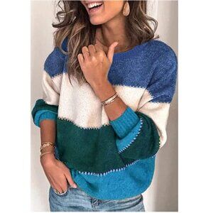 Women's Sweaters Casual Long Sleeve Crewneck